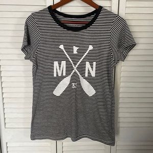 SOTA CLOTHING CO Stripped Minnesota Tee shirt size L